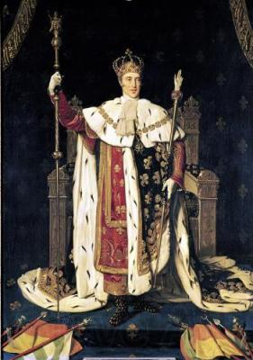 Jean-Auguste Dominique Ingres Portrait of the King Charles X of France in coronation robes Germany oil painting art